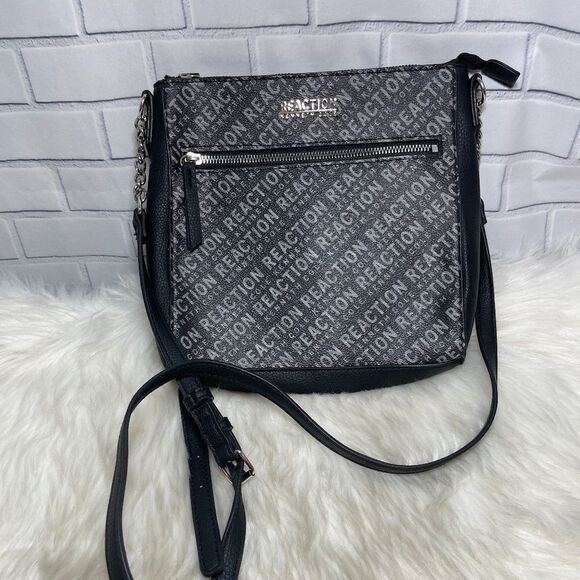Kenneth Cole Reaction Vegan Leather Crossbody Bag - Picture 1 of 8